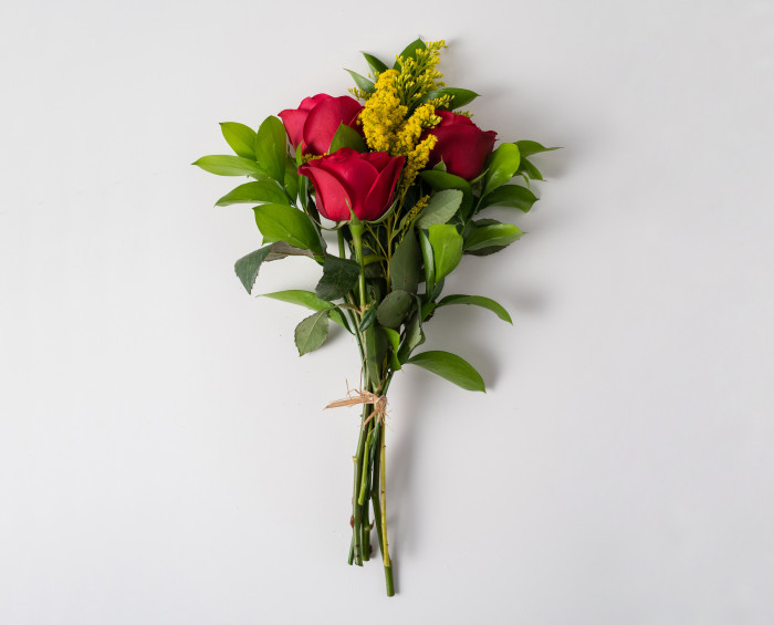 Arranjo de 3 Rosas Nacionais