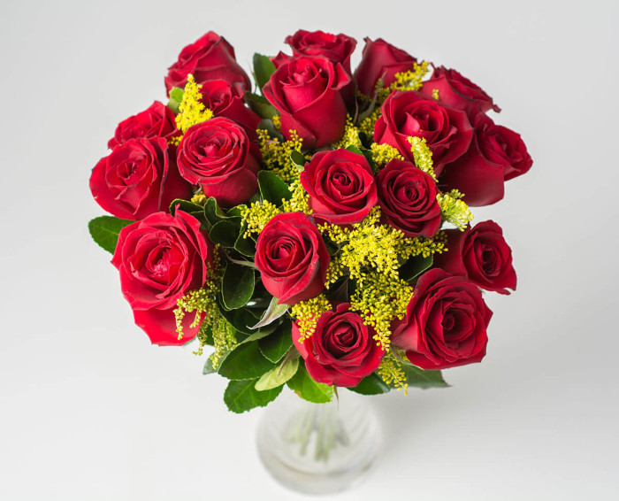 Celebrar com Rosas Vermelhas