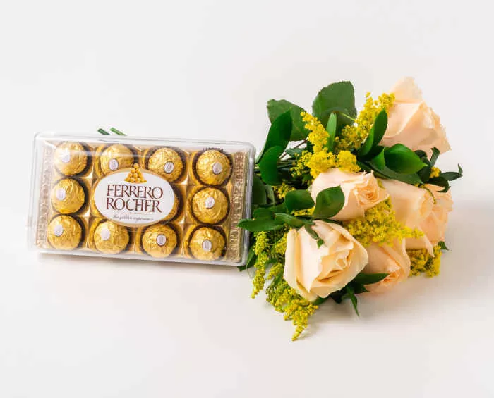 Flores e chocolates para presente com frete grátis | Isabela Flores