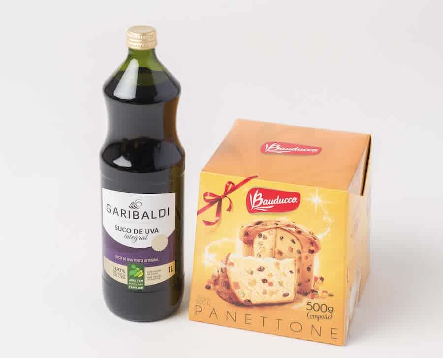 Kit Natalino - Suco e Panettone